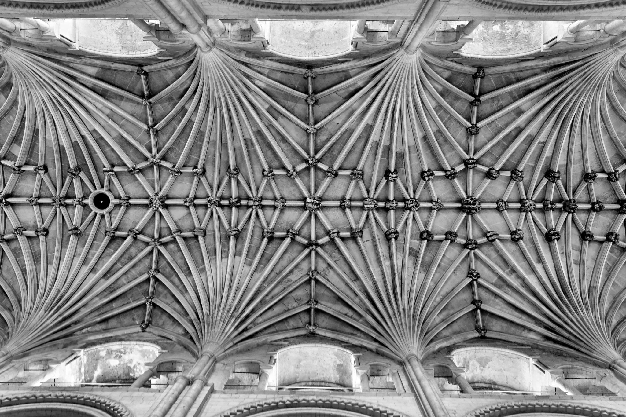 September 2018: Fächergewölbe in der Kathedrale von Norwich, Norwich